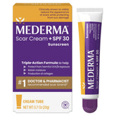Mederma tubo frontal mostrando presentación y beneficio para cicatrices