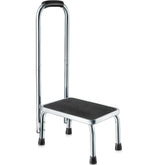 Medical king front view of step stool showing stable platform and handle benefit safety