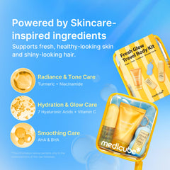 medicube rociado de la bruma capilar y corporal sobre cabello para refrescar y perfumar