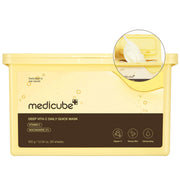 medicube packaging frontal con 30 mascarillas, conveniencia diaria