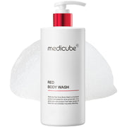 medicube envase frontal mostrando color rojo y diseño claro, facilita identificación