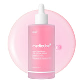 medicube front packaging showing bottle and benefits for visible hydration