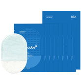 medicube, paquete frontal mostrando 8 pads para transporte práctico