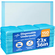 Medline vista frontal del paquete protegen superficies de derrames