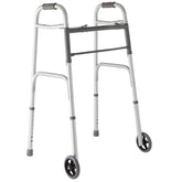 Medline front view of walker showing frame and wheels for stable mobility