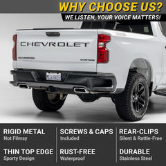 Mega Racer frame on truck rear demonstrating rust resistance and sturdy hold