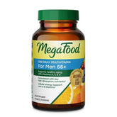 MegaFood front packaging for men 55+ showing bottle and label benefits