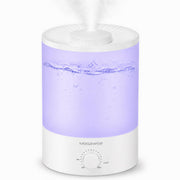 MEGAWISE vista frontal del humidificador mostrando estabilidad y capacidad