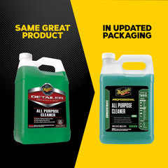 Meguiar's detalle de etiqueta con instrucciones y beneficios para uso profesional
