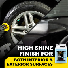 Meguiar's tire shine comparison illustrating adjustable gloss control