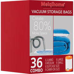 MEIQIHOME frente del paquete mostrando contenido y variedad de tamaños