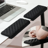 MEKASS vista frontal del par de cojines en L mostrando color Diamond Black y comodidad