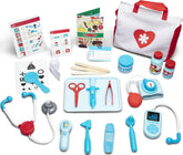 Melissa & Doug tote front view showing organized doctor set and easy storage benefits