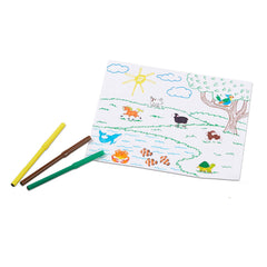 Melissa & Doug seis rotuladores vibrantes listos para colorear detalles y añadir color