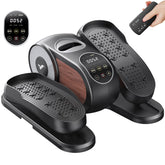MERACH front view showing compact under-desk exerciser and benefits of space-saving