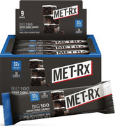 MET-Rx front packaging showing nutrition facts and 32g protein benefit