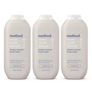 Method gel de ducha frontal paquete de tres, presentación práctica y ahorro