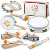 Meytccve set frontal 8 en 1 mostrando todos los instrumentos y variedad sonora