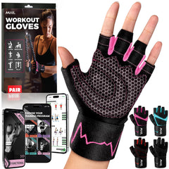 mhil vista frontal de los guantes mostrando ajuste cómodo y protección