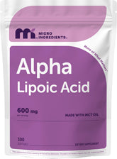 Micro Ingredients vista frontal del envase mostrando 300 softgels y marca