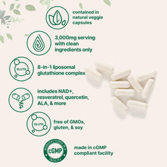 Micro Ingredients caja abierta con frasco y cápsulas, ideal para 40 servicios
