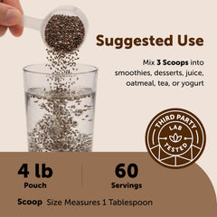 Micro Ingredients chia pudding in jar demonstrating thickening and texture