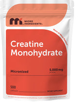 Micro Ingredients bottle front view showing label and capsule count for quick identification and trust