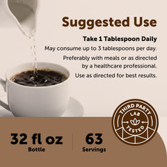 Micro Ingredients vertido en café keto para cremosidad sin sabor