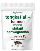 Micro Ingredients frente del envase mostrando 240 softgels y beneficios de conveniencia