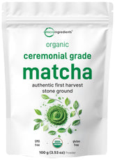Micro Ingredients frente del paquete mostrando 100 g y etiqueta orgánica, ideal para calidad barista