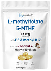 Micro Ingredients front packaging showing supplement benefits and 240 softgels