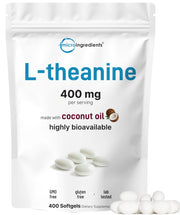 Micro Ingredients frasco frontal mostrando etiqueta y cantidad 400 softgels, claridad y confianza