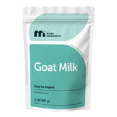 Micro Ingredients empaque frontal mostrando la bolsa de leche de cabra, práctico para despensa