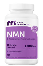 Micro Ingredients front packaging showing bottle and label, conveys quality