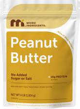 Micro Ingredients front packaging showing 4 lb powder and clean ingredient list benefit