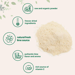 Micro Ingredients cucharada medidora con 5 g de polvo de lima, porción fácil de usar