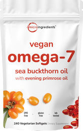Micro Ingredients front packaging showing 240 vegetarian softgels and key benefits