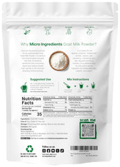 Micro Ingredients polvo de leche de cabra detalle de textura cremosa