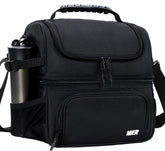 MIER lunch box front view showing compact organizer and durable zippers for work convenience