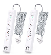 Mifaso front view showing two power strips and compact layout for organized charging