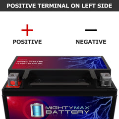 Mighty Max Battery next to ruler showing exact dimensions for fit verification benefit