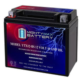 Mighty Max Battery front view showing compact AGM design and plug-and-play benefit