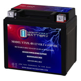 Mighty Max Battery vista frontal del empaque y batería lista para instalar