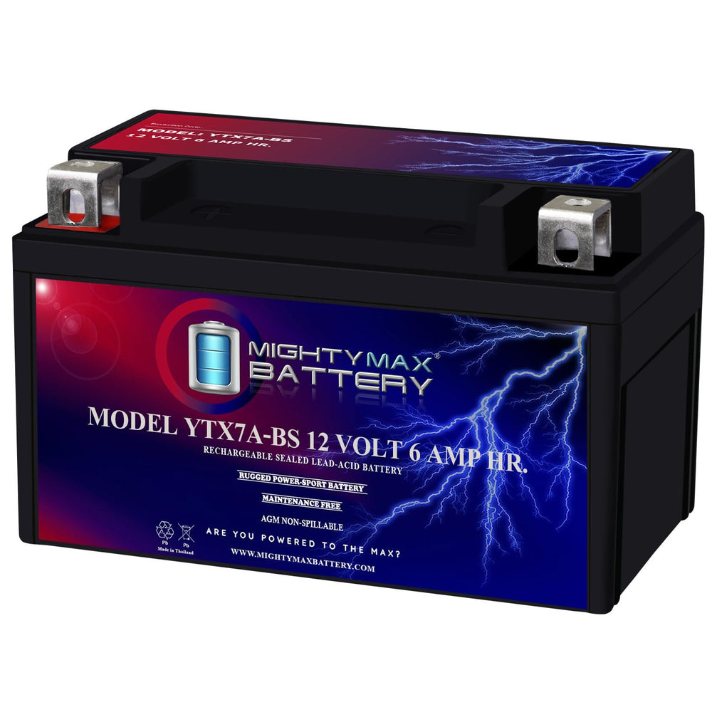 Mighty Max Battery vista frontal del embalaje y batería, fiabilidad inmediata