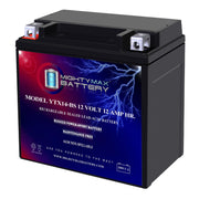 Mighty Max Battery vista frontal con carcasa sellada, ideal para instalación rápida