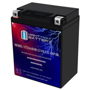 Mighty Max Battery vista frontal mostrando etiqueta y robustez