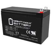 Mighty Max Battery front view showing compact 12V 9Ah sealed design for reliability