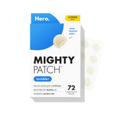 Mighty Patch front packaging showing product benefits and count