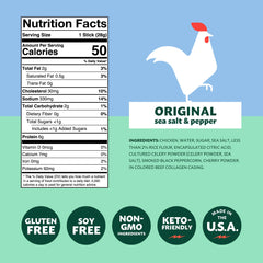Mighty Spark primer plano de textura del stick de pollo resaltando ingredientes naturales