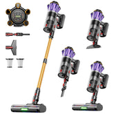 Migusky front view of stick vacuum showing sleek design and strong suction benefit